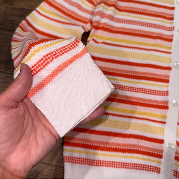 Pendelton Button Down Striped Cardigan Size Medium - Picture 4 of 10